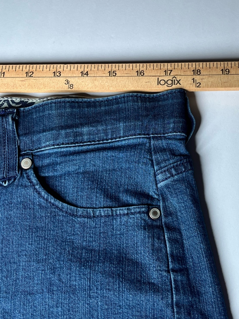 Lee Comfort Waistband Jean Shorts Size 16 - Picture 5 of 13